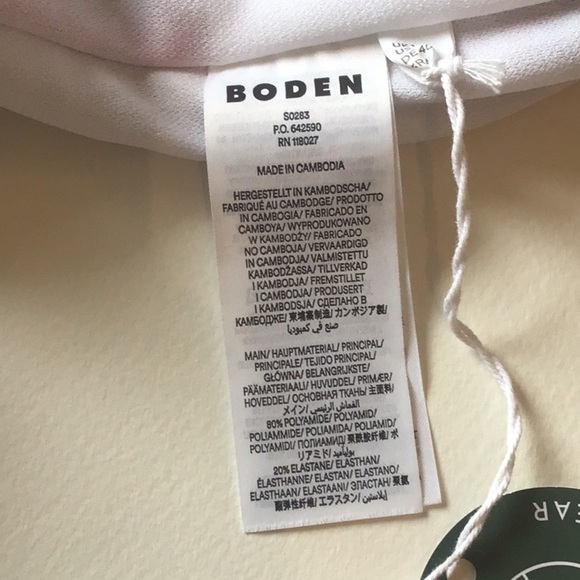 Boden Multicolored Ikat Cutout Cap Sleeve Tie Front Swim Size 10 NWT - Picture 9 of 13